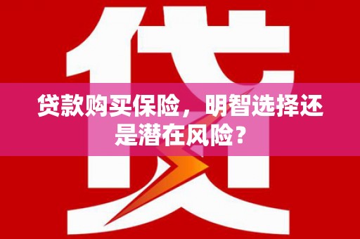 喀什贷款购买保险，明智选择还是潜在风险？