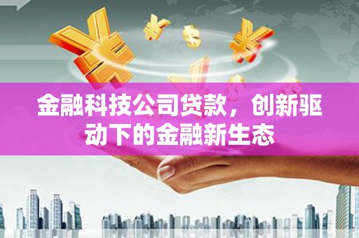 喀什金融科技公司贷款，创新驱动下的金融新生态