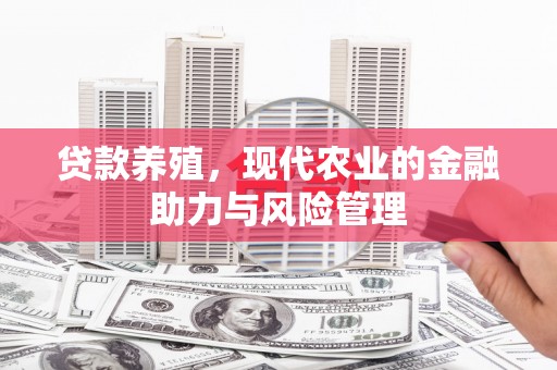 喀什贷款养殖，现代农业的金融助力与风险管理