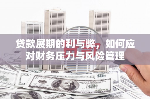 喀什贷款展期的利与弊，如何应对财务压力与风险管理