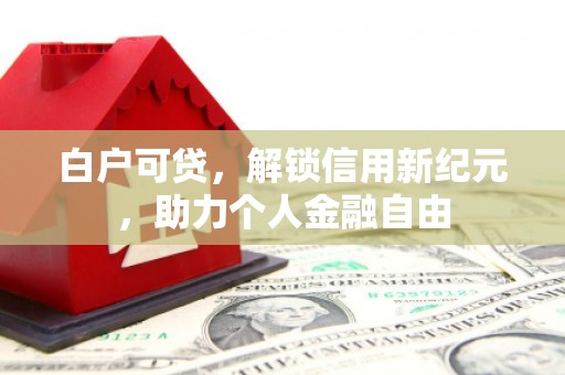 喀什白户可贷，解锁信用新纪元，助力个人金融自由