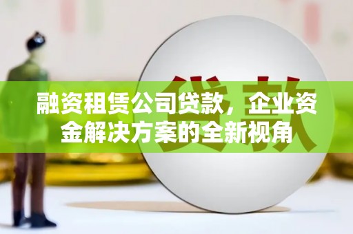 喀什融资租赁公司贷款，企业资金解决方案的全新视角