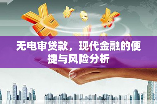 喀什无电审贷款，现代金融的便捷与风险分析