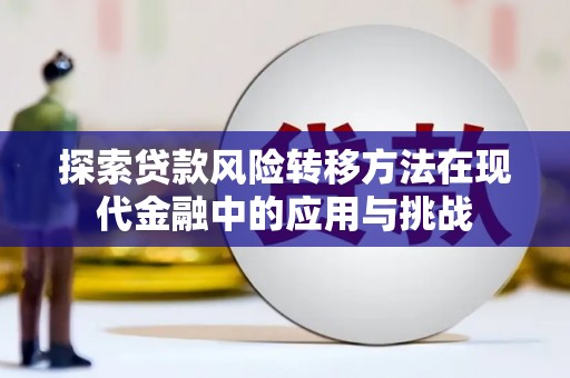 喀什探索贷款风险转移方法在现代金融中的应用与挑战