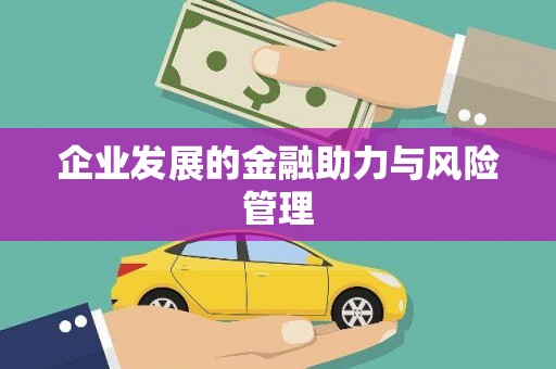 喀什企业发展的金融助力与风险管理