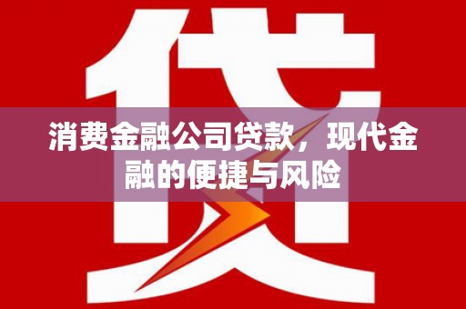 喀什消费金融公司贷款，现代金融的便捷与风险