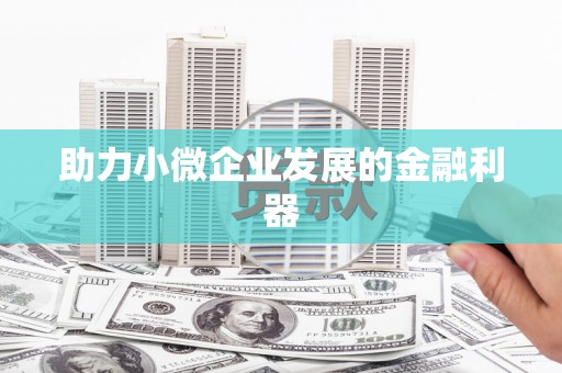 喀什助力小微企业发展的金融利器