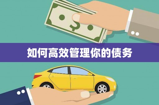 喀什如何高效管理你的债务
