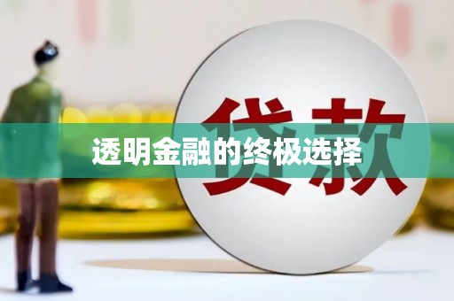 喀什透明金融的终极选择
